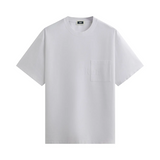 White Kith Quinn Tee with chest pocket and subtle logo embroidery