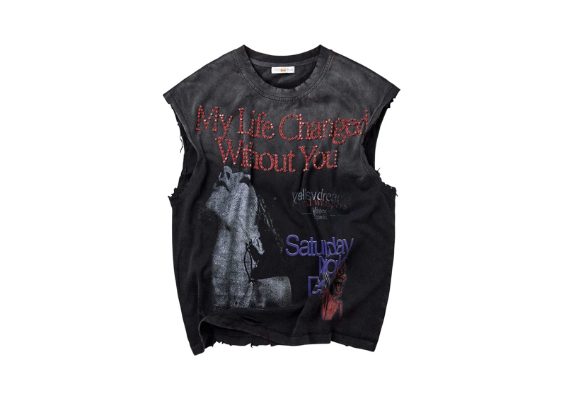 Vale Forever Growth Tank Black front view on white background
