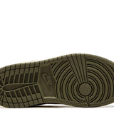 Travis Scott x Air Jordan 1 Retro Low OG SP PS Reverse Olive sneaker sole in medium olive color