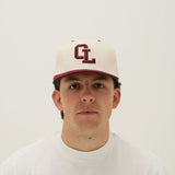 Cherry Location CL Beige Cap on white background