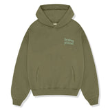 Broken Planet Basics Olive Green Hoodie