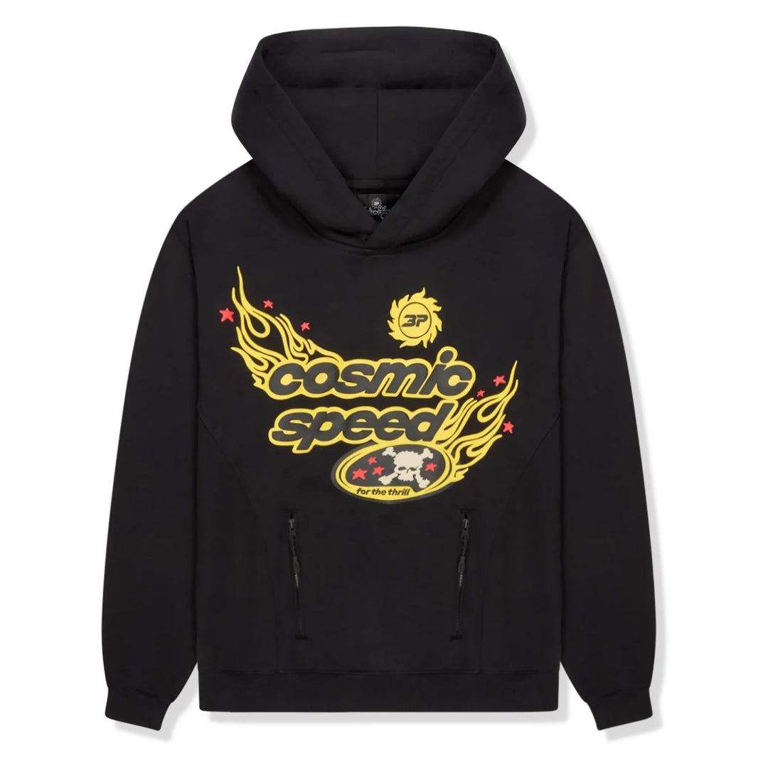 BROKEN PLANET MARKET Cosmic Speed Hoodie with graphic design.