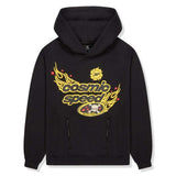 BROKEN PLANET MARKET Cosmic Speed Hoodie with graphic design.