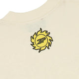 BROKEN PLANET MARKET FOOT ON THE GAS T-SHIRT VANILLA WHITE