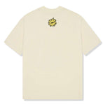 BROKEN PLANET MARKET vanilla white t-shirt with sun graphic.