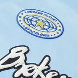 Broken Planet Market Football Jersey Light Blue