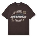 Broken Planet Space Trails Mocha Brown T-Shirt