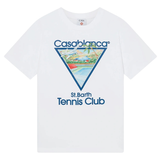 Casablanca St Barth Tennis Club Icon T-Shirt White