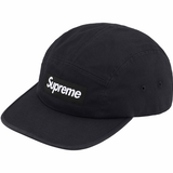 Supreme Washed Chino Twill Camp Cap Black