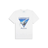 Casablanca Aiiir T-Shirt White with graphic design on front.