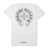 White Chrome Hearts Horse Shoe pocket logo T-shirt