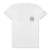 White Chrome Hearts Horse Shoe logo pocket T-shirt