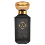 Aramic I Don’t Know fragrance black bottle with gold cap and elegant logo