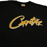 CORTEIZ ALLSTARZ T-shirt in black and yellow design.