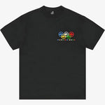 Corteiz Paname Black T-Shirt with colorful logo design.