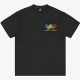 Corteiz Paname Black T-Shirt with colorful logo design.