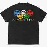 Corteiz Paname Black T-Shirt with colorful Paname 2024 design.