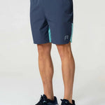 Reprimo Flight Shorts in cyan and navy colors.