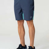 Reprimo Flight Shorts in cyan and navy colors.