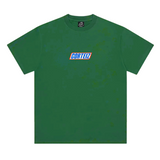 Corteiz Snickers Tee Green front view on white background