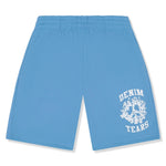 Light blue Denim Tears University mesh shorts with white logo print
