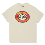 Gallery Dept. antique white Toymaker T-shirt with red and black vintage-style graphic print on front