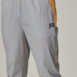 Reprimo Flight Pants in grey and orange design.