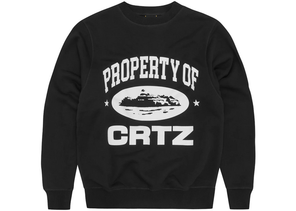 CORTEIZ PROPERTY OF CRTZ SWEATSHIRT BLACK