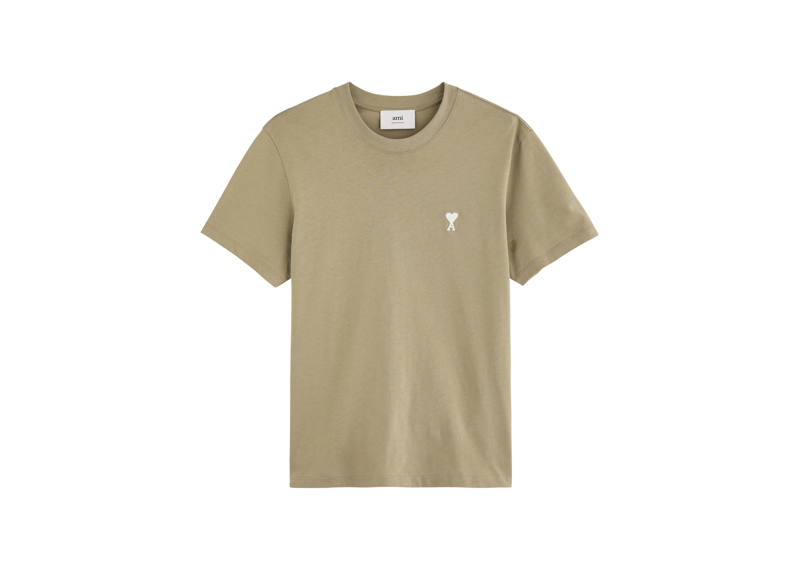 AMI Ami De Coeur T-Shirt in green.