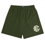 Eric Emanuel EE Basic Shorts in Chive and Off White colors