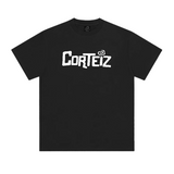 Corteiz Poleras Tee black front view with logo detail