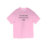 Acne Studios Stockholm logo pink t-shirt
