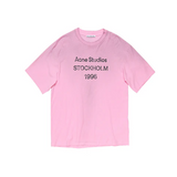 Acne Studios Stockholm logo pink t-shirt