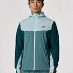 Reprimo Flight Windbreaker in Forest Green and Mint.