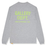 Gallery Dept. Souvenir Logo Heather Grey Long Sleeve T Shirt