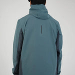 Reprimo Glide Jacket in Azure/Shadow Blue shown from the back.