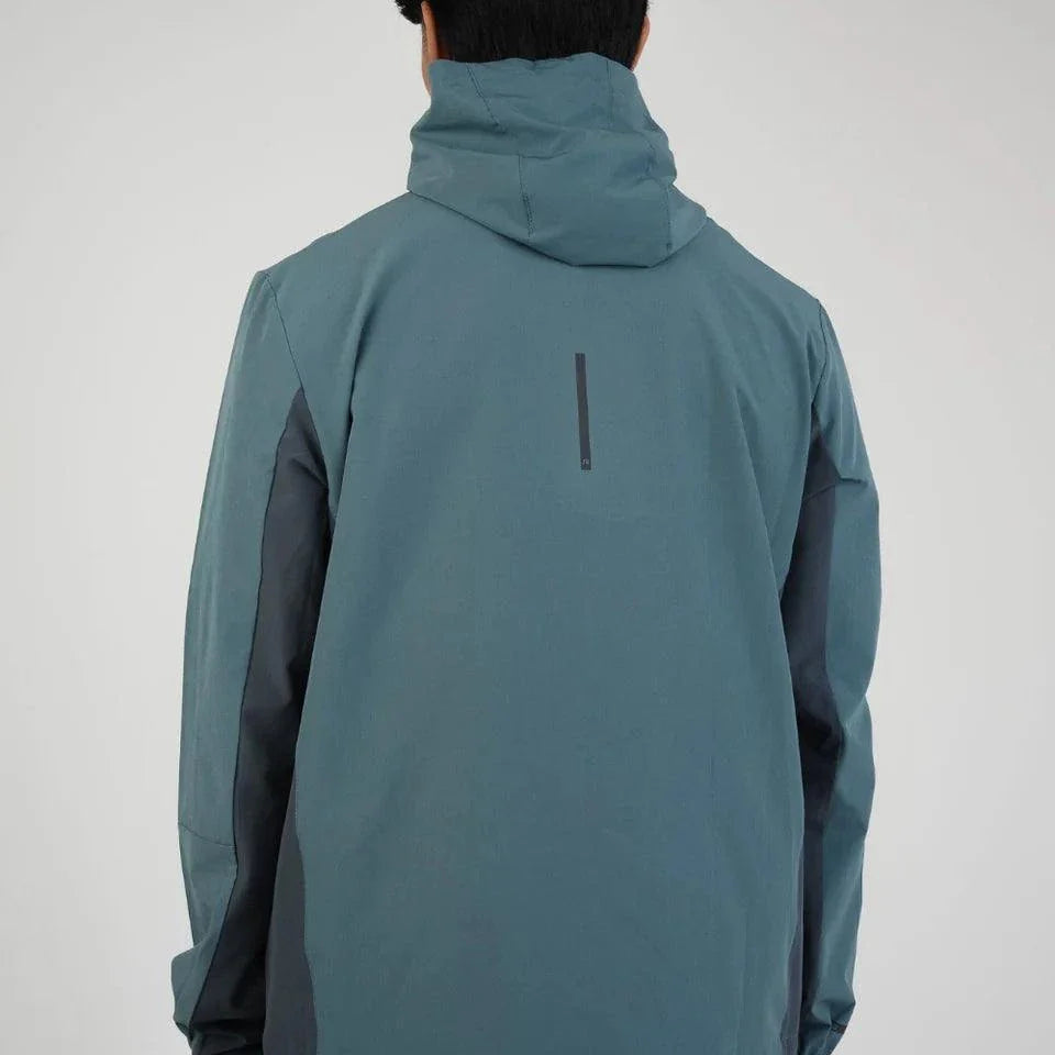 Reprimo Glide Jacket in Azure/Shadow Blue shown from the back.