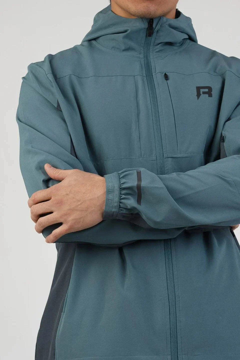 Reprimo Glide Jacket in Azure and Shadow Blue