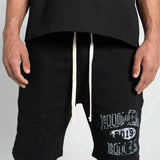 Suavo World Hidden Hills Black Shorts with Drawstring