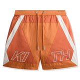 Kith Washed Nylon Turbo Short in Clementine SS26 color