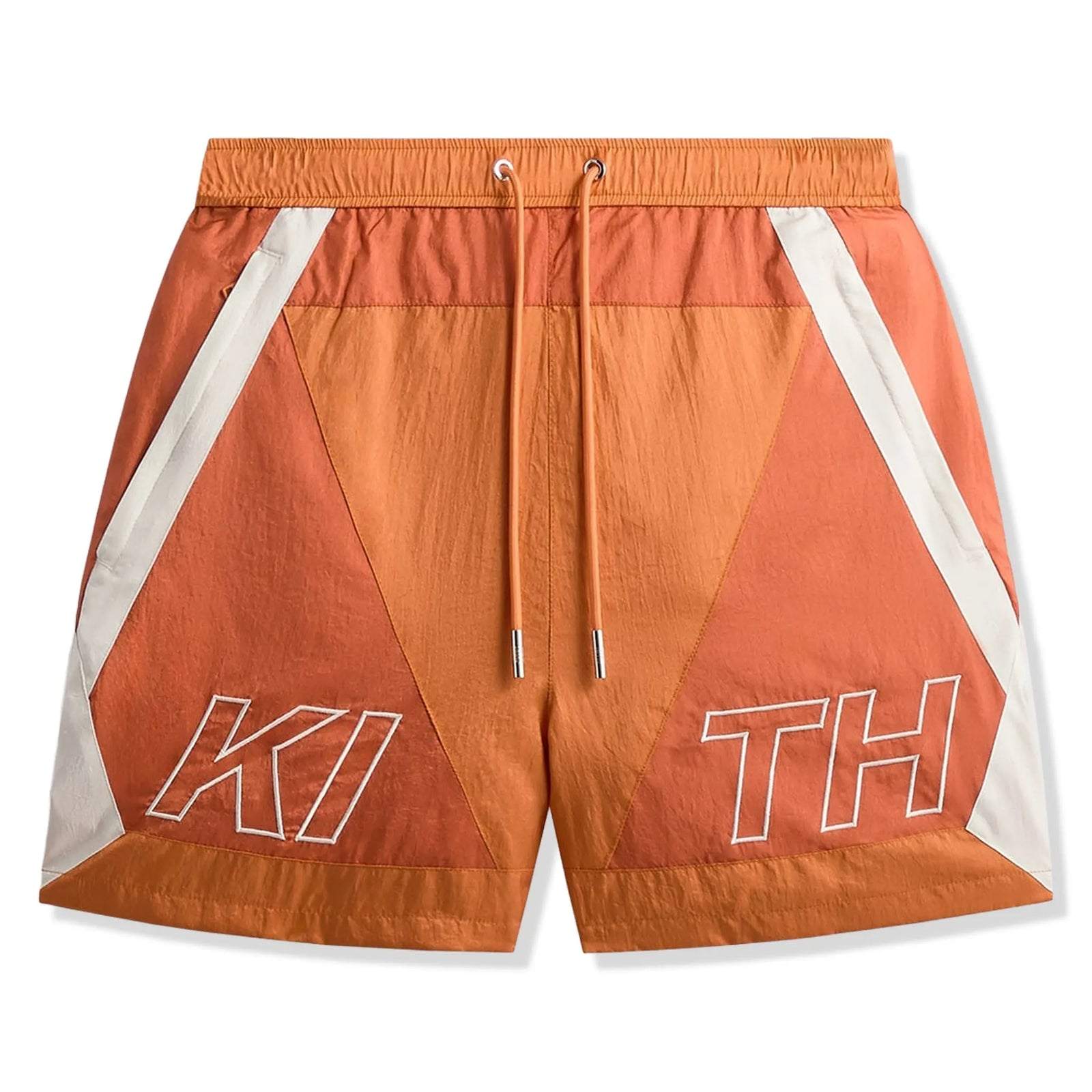 Kith Washed Nylon Turbo Short in Clementine SS26 color
