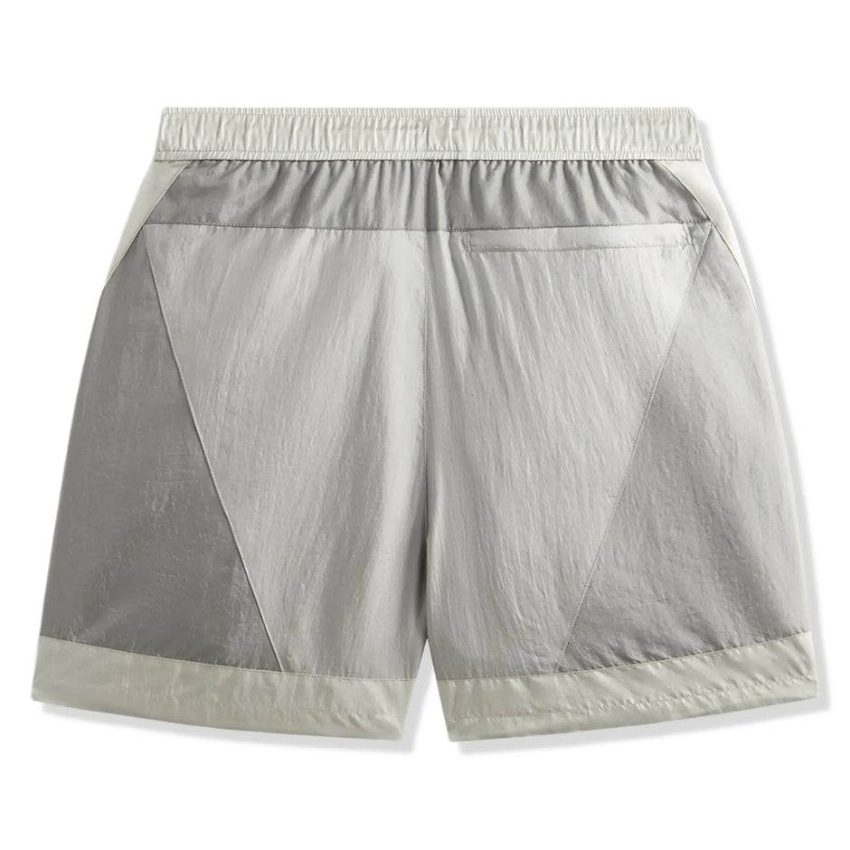 Kith Washed Nylon Turbo Short Pacify SS26 in blue and white color blocking