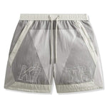 Kith Washed Nylon Turbo Short Pacify SS26 in grey and red design