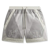 Kith Washed Nylon Turbo Short Pacify SS26 in grey and red design