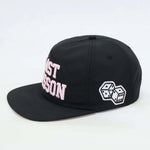 Black Last Lesson SnapBack Hat with embroidered design.