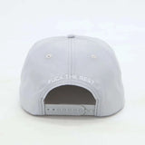 Grey Last Lesson SnapBack hat with adjustable strap.