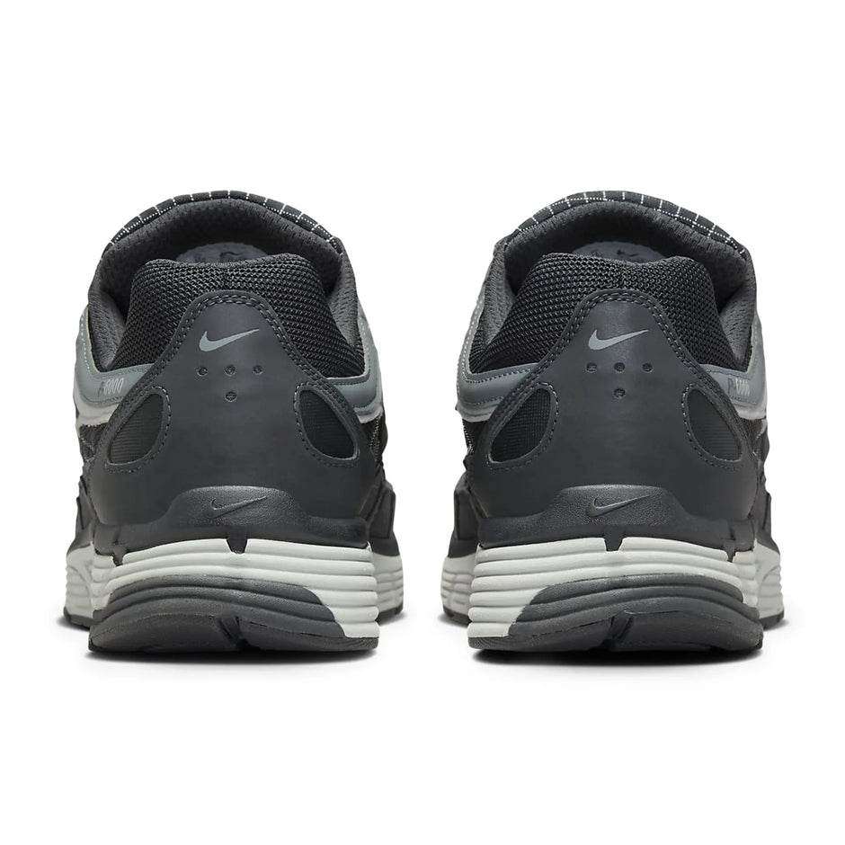 Nike P-6000 Winterised Anthracite Smoke Grey sneakers with reinforced upper and cushioned midsole, rear view.