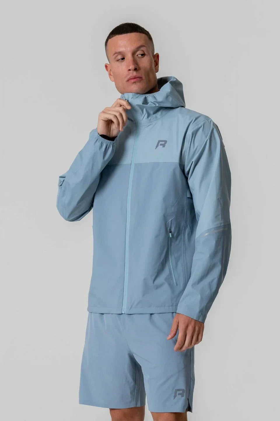 Reprimo Nova Jacket in Aqua/Dusk Blue.