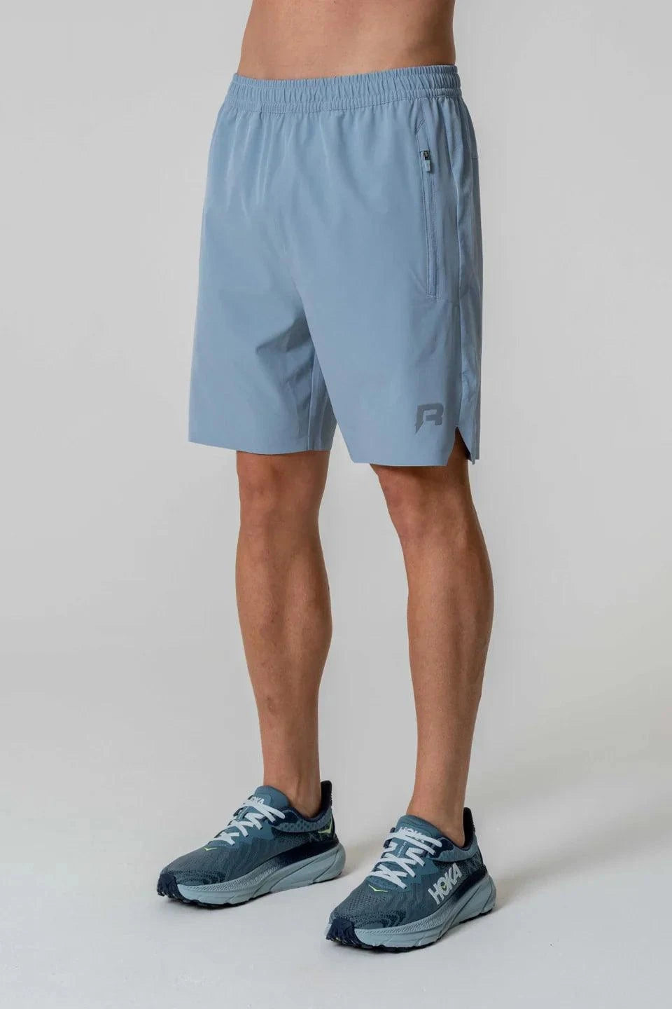 Reprimo Nova Shorts in Aqua/Dusk Blue.