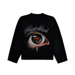 Saint Mind Wavy Zip Up Hoodie oversized fit 100% cotton with front and back printed logos